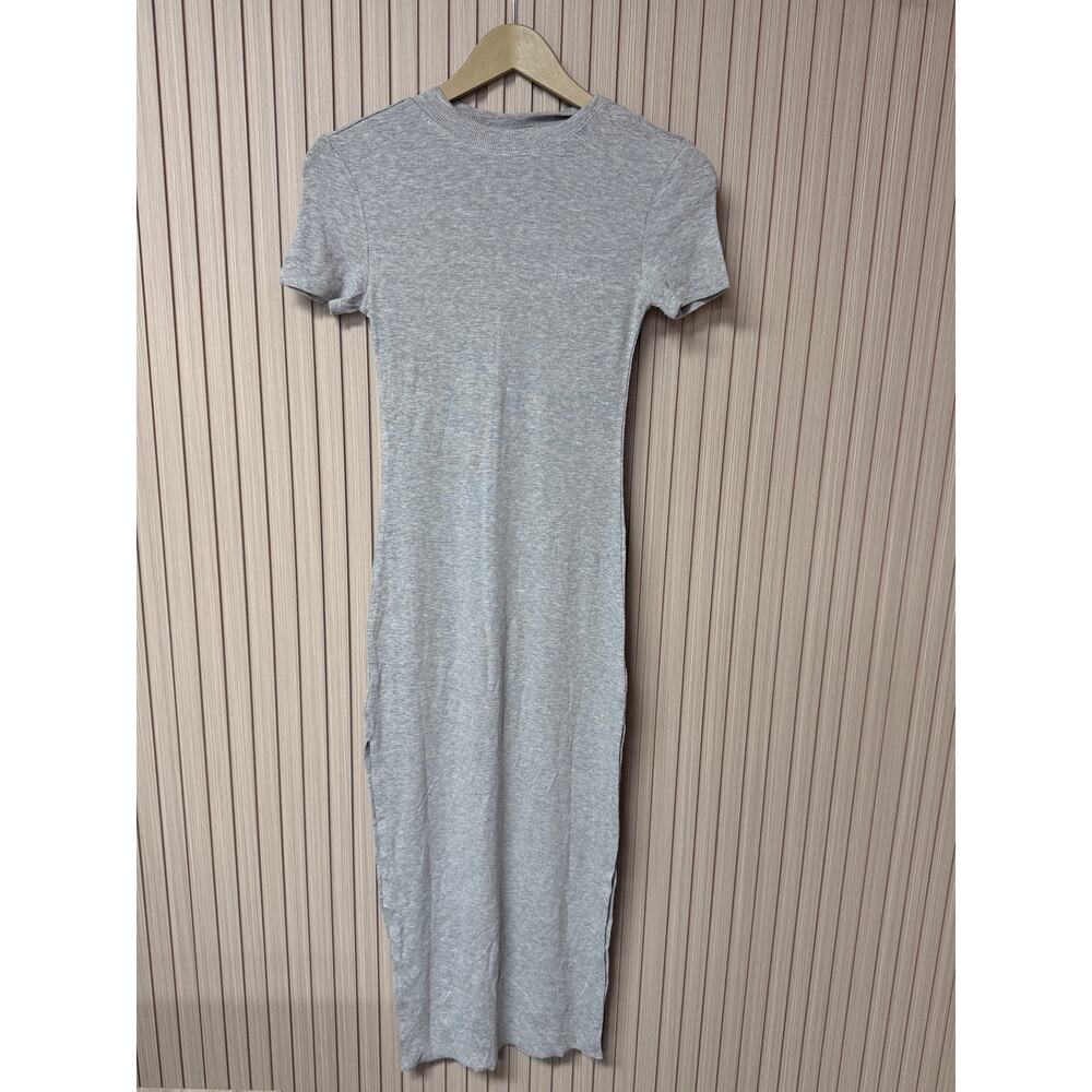 Kelly Studios Ribbed Maxi Dress Gray Size M